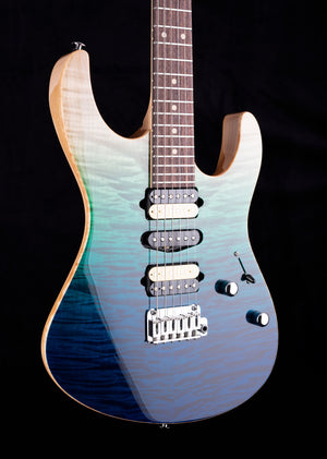 Suhr Custom Modern Aqua Blue Gradient
