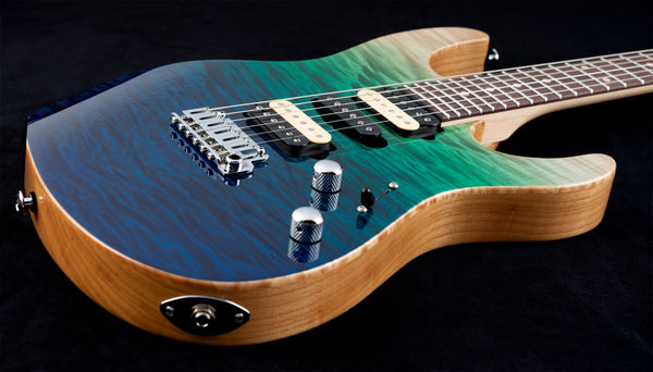 Suhr Custom Modern Aqua Blue Gradient