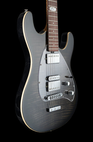 Ernie Ball Music Man Ball Family Reserve Ltd Ed Steve Morse Darklord Y2D Black Burst