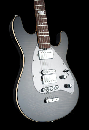 Ernie Ball Music Man Ball Family Reserve Ltd Ed Steve Morse Darklord Y2D Black Burst