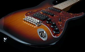 Suhr Limited Edition Classic S Paulownia, Trans 3 Tone Burst