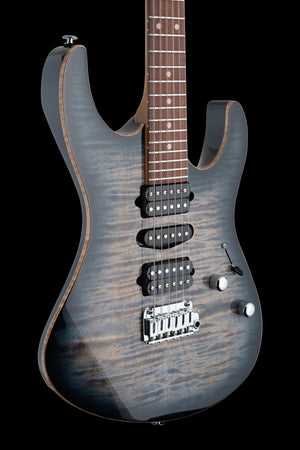 Suhr Modern Plus, Faded Trans Whale Blue Burst, HSH, Pau Ferro - Hardcase