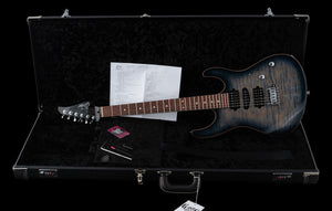 Suhr Modern Plus, Faded Trans Whale Blue Burst, HSH, Pau Ferro - Hardcase
