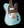 Waterslide T-Style Coodercaster - Ice Blue Metallic