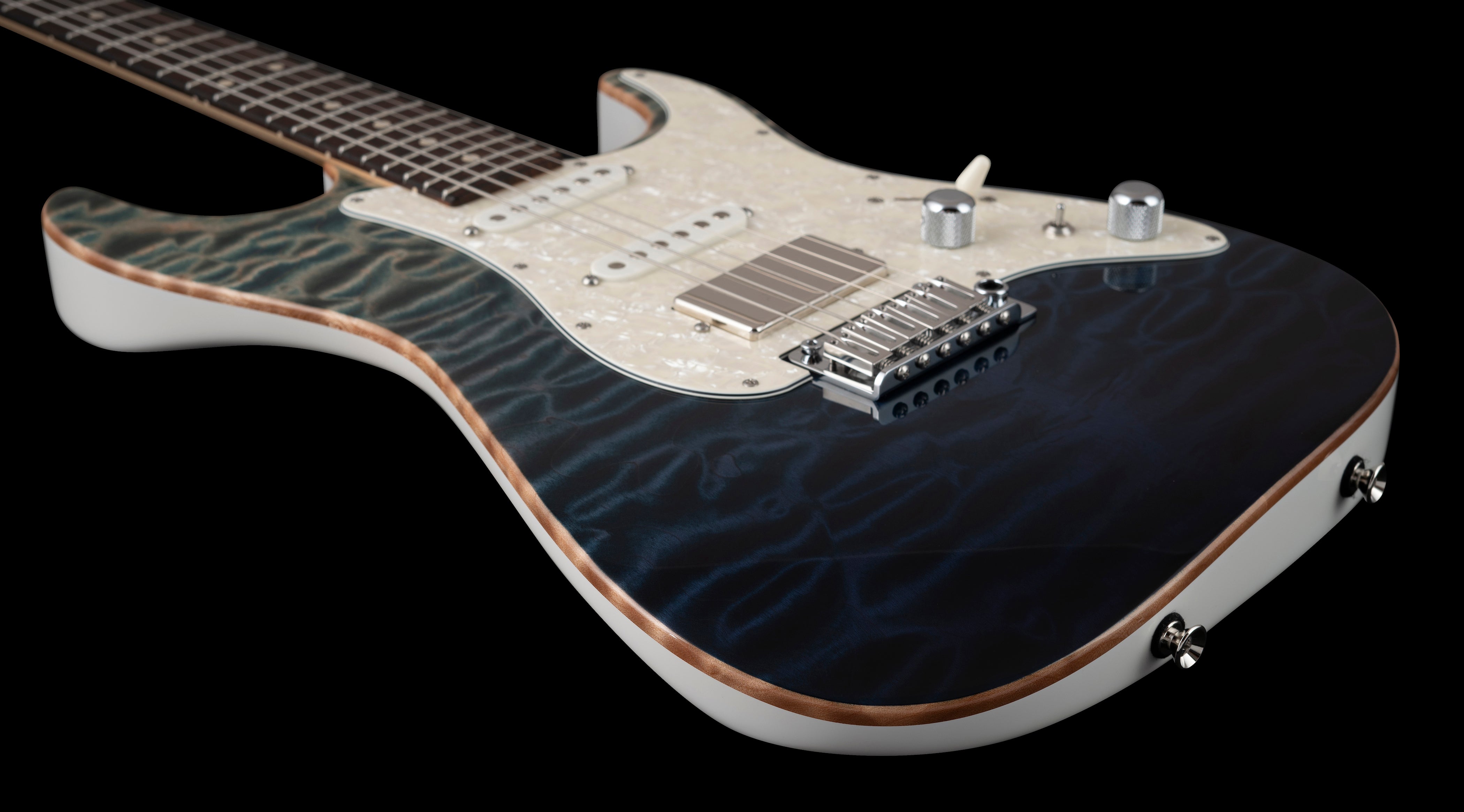 Tom Anderson Drop Top Classic - Arctic Blue Burst – Angel City Guitars