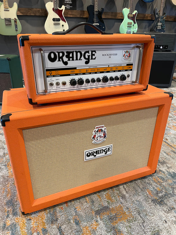 Orange Rockerverb 50 MK I Head and PPC212 Cab Set