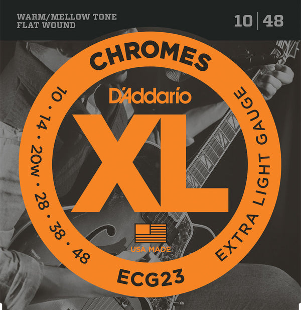 D’Addario XL Chromes Flatwound Electric Strings