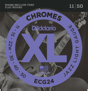 D’Addario XL Chromes Flatwound Electric Strings