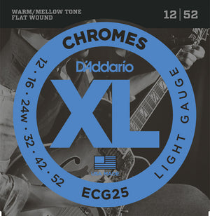 D’Addario XL Chromes Flatwound Electric Strings