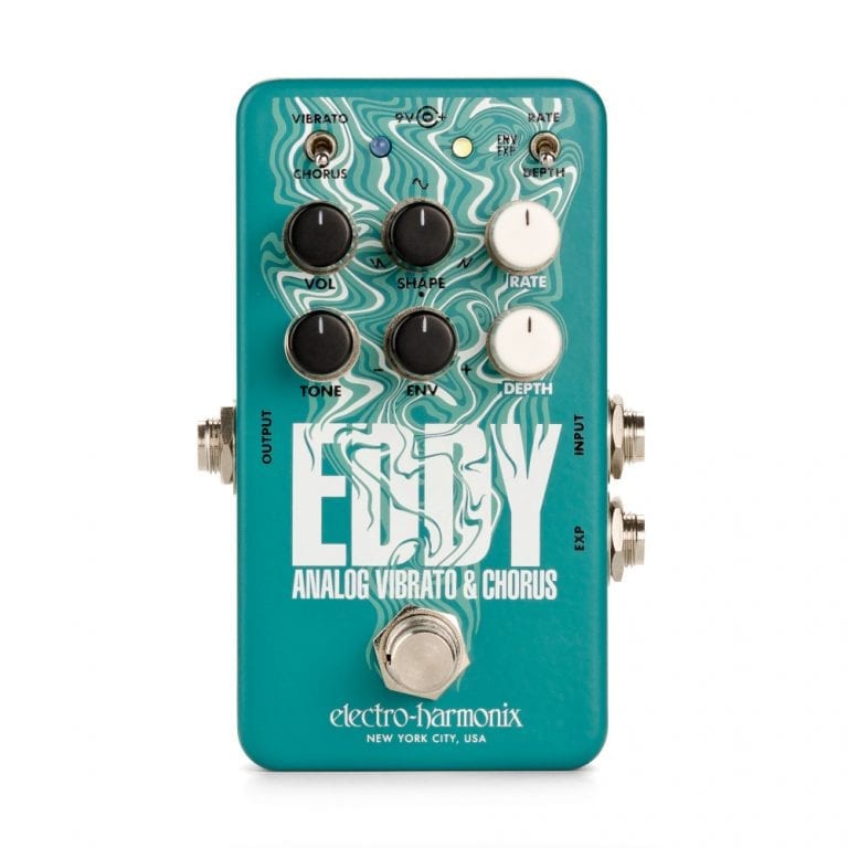 guitar pedal vibrato EHX Eddy Vibrato / Chorus – Angel City Guitars