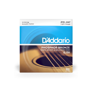 D’Addario Phosphor Bronze Acoustic Strings - 12 String