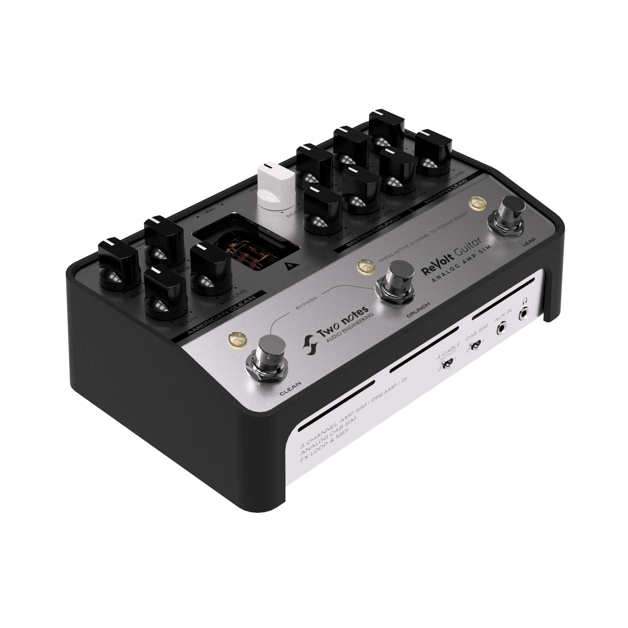 amp simulator guitar pedal Two Notes ReVolt Guitar Analog Amp Simulator